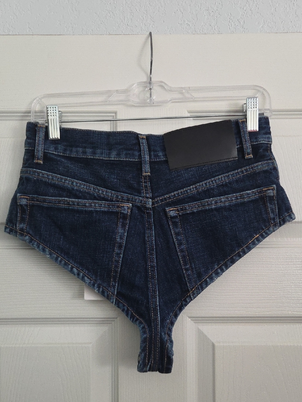 Zara Dark Blue Denim High-Rise Jean Shorts - Picture 2 of 3